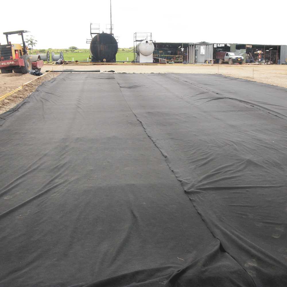 Instalación de Geotextil No Tejido
